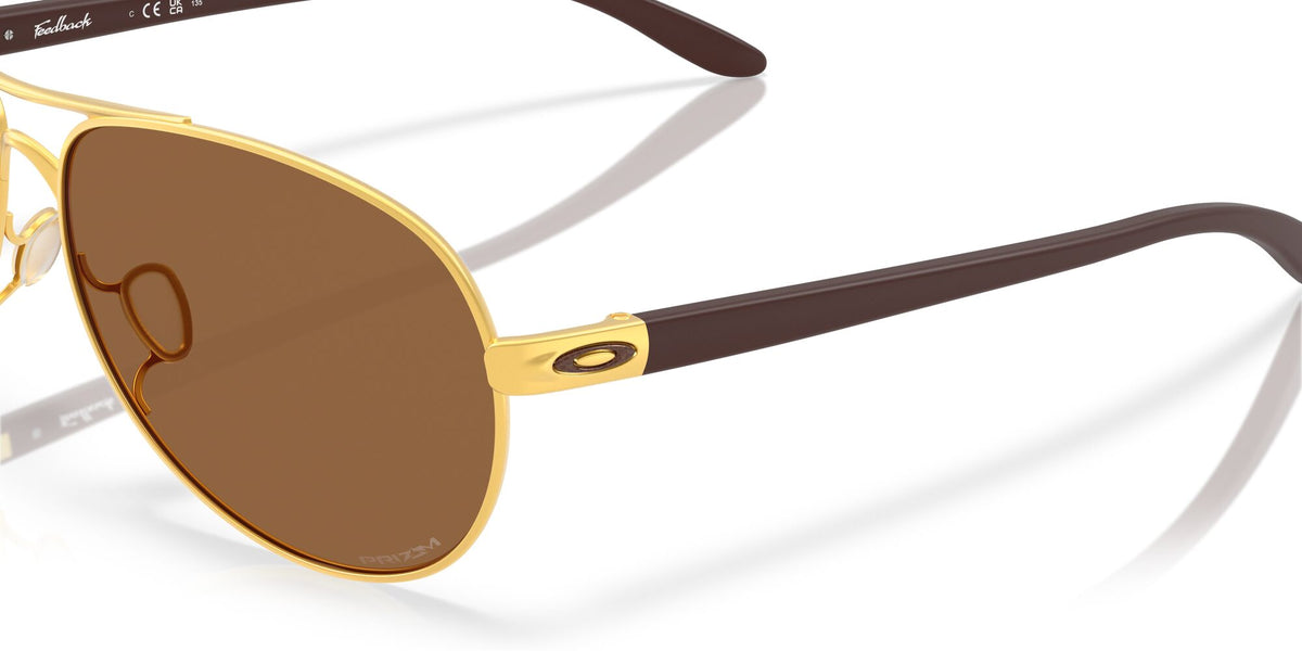 Oakley Feedback 0OO4079 407951 59 Satin Gold/ Prizm Bronze