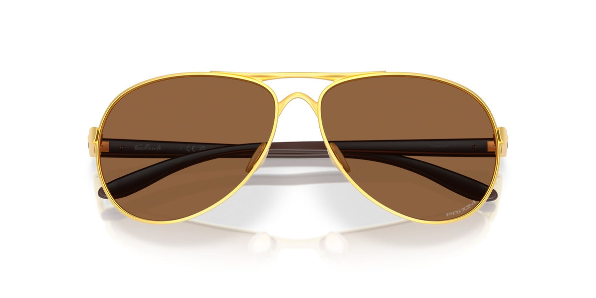 Oakley Feedback 0OO4079 407951 59 Satin Gold/ Prizm Bronze
