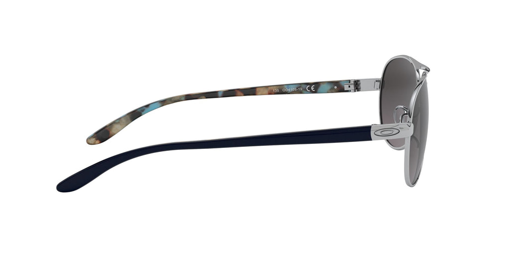 OO 4108 Oakley Tie Breaker Polished Chrome /  Prizm Grey Gradient 56 / Plastic / Metal