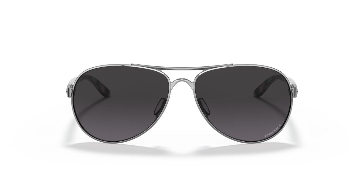 OO 4108 Oakley Tie Breaker Polished Chrome /  Prizm Grey Gradient 56 / Plastic / Metal