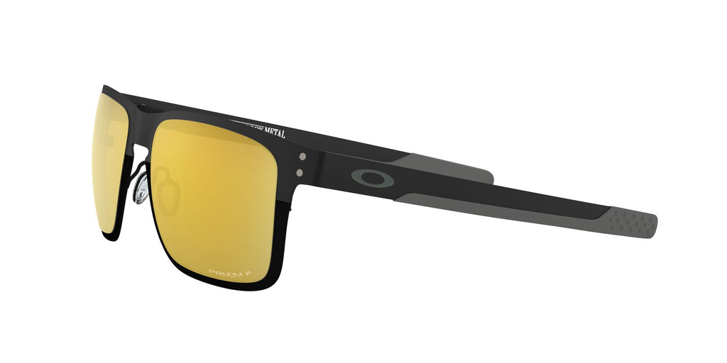 OO 4123 Oakley Holbrook Metal Polished Black /  Prizm 24K Polarised 55 / Plastic / Metal