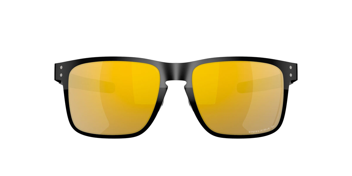 OO 4123 Oakley Holbrook Metal Polished Black /  Prizm 24K Polarised 55 / Plastic / Metal