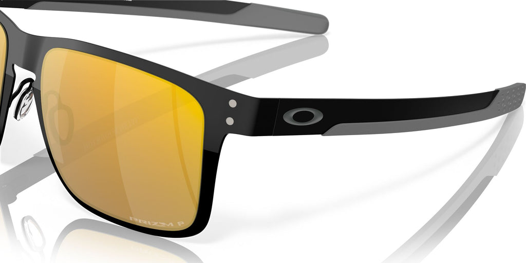 OO 4123 Oakley Holbrook Metal Polished Black /  Prizm 24K Polarised 55 / Plastic / Metal