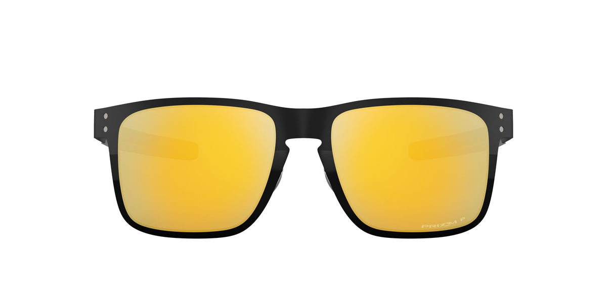 OO 4123 Oakley Holbrook Metal Polished Black /  Prizm 24K Polarised 55 / Plastic / Metal