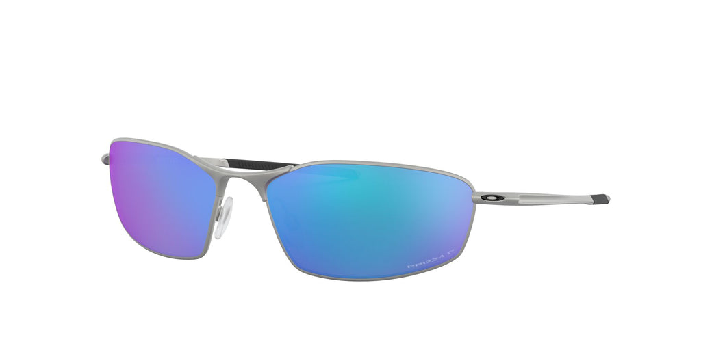 Oakley Whisker 0OO4141 414104 60 Satin Chrome / Prizm Sapphire Polarized 60