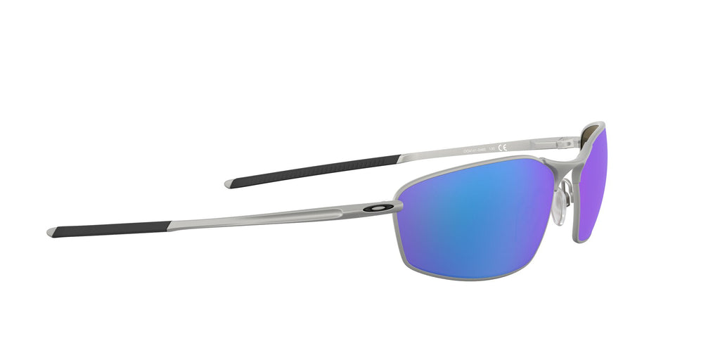 Oakley Whisker 0OO4141 414104 60 Satin Chrome / Prizm Sapphire Polarized 60