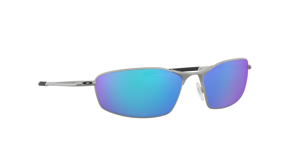 Oakley Whisker 0OO4141 414104 60 Satin Chrome / Prizm Sapphire Polarized 60