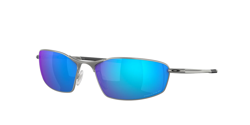 Oakley Whisker 0OO4141 414104 60 Satin Chrome / Prizm Sapphire Polarized 60