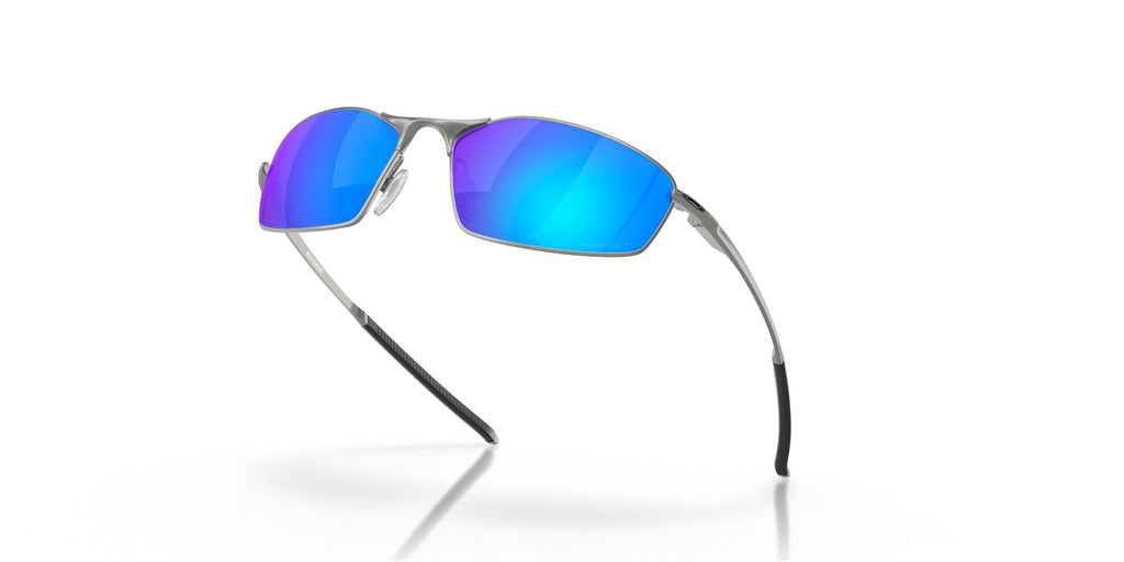 Oakley Whisker 0OO4141 414104 60 Satin Chrome / Prizm Sapphire Polarized 60