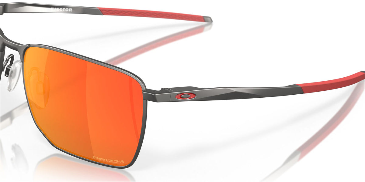Oakley Ejector 0OO4142 414202 58 Matte Gunmetal / Prizm Ruby 58 / Plastic / Metal