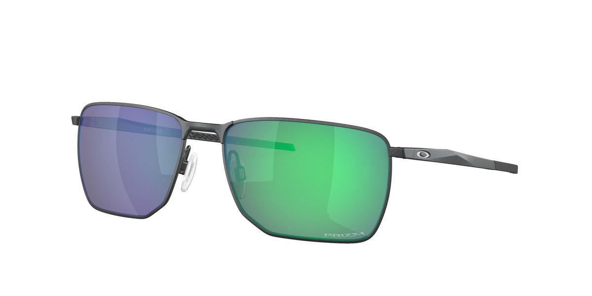 OO 4142 Oakley Ejector Satin Light Steel / Prizm Jade 58 58 / Plastic / Metal