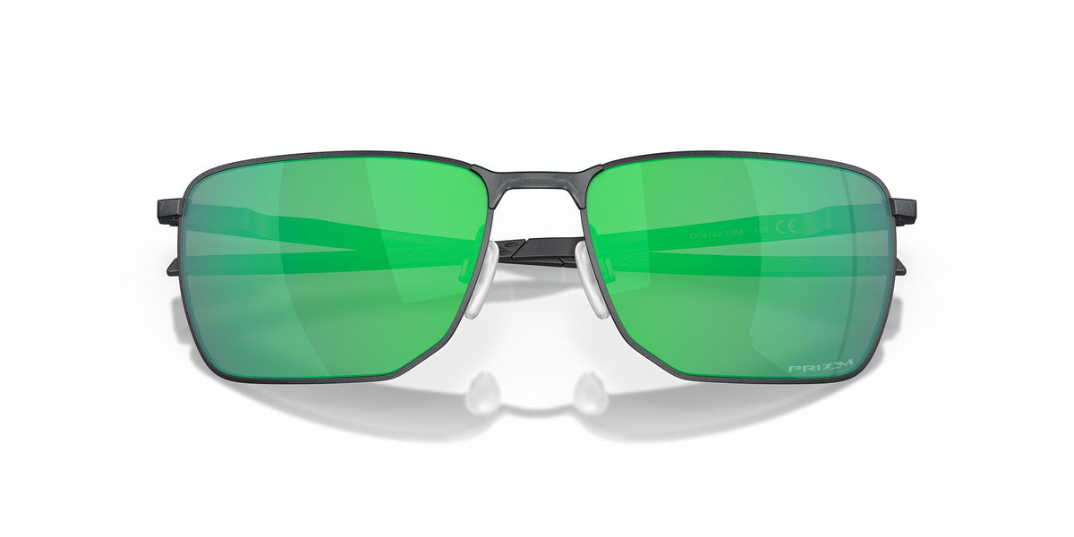 OO 4142 Oakley Ejector Satin Light Steel / Prizm Jade 58 58 / Plastic / Metal