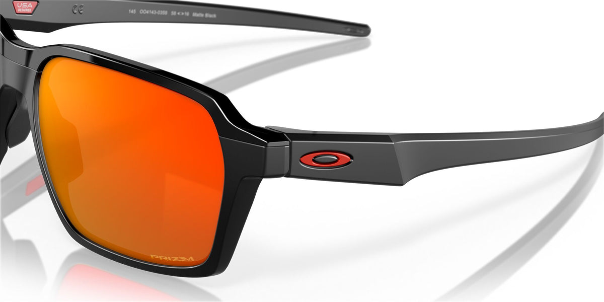 Oakley Parlay 0OO4143 414303 58 Matte Black / Prizm Ruby 58 / Plastic / Plastic
