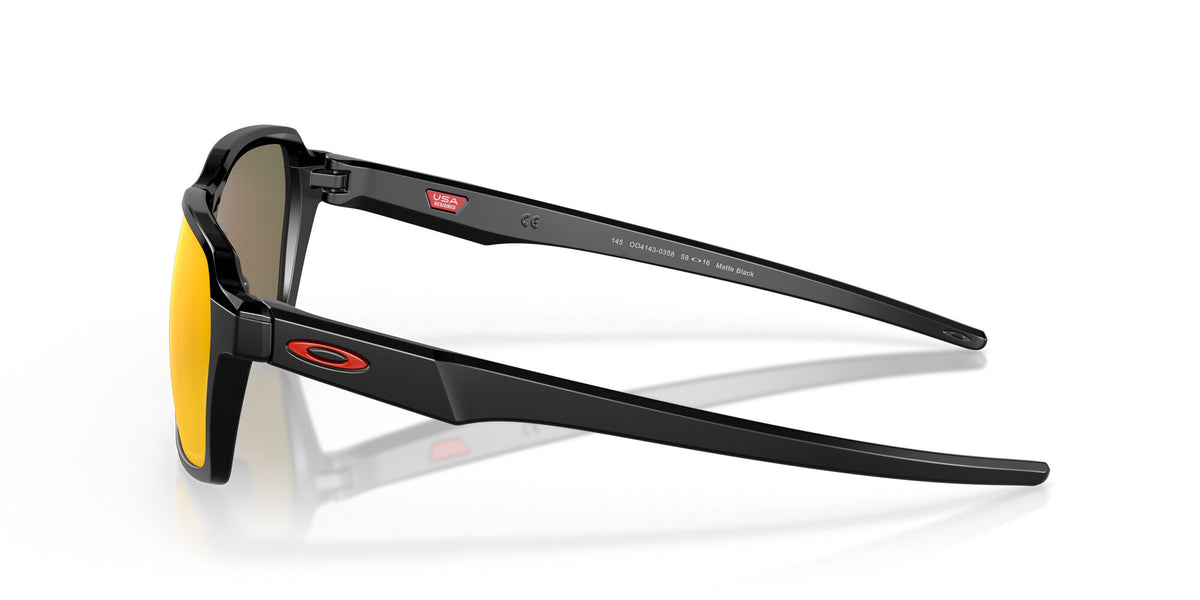 Oakley Parlay 0OO4143 414303 58 Matte Black / Prizm Ruby 58 / Plastic / Plastic