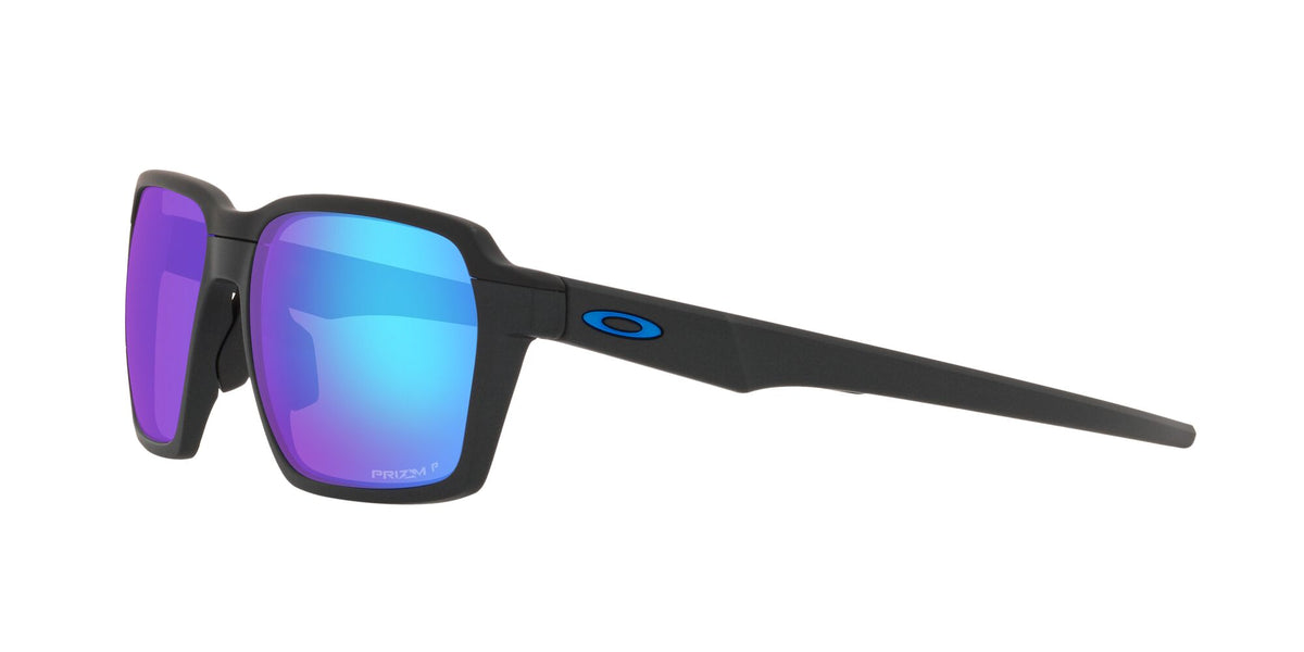Oakley Parlay 0OO4143 414305 58 Steel / Prizm Sapphire Polarized 58 / Plastic / Plastic