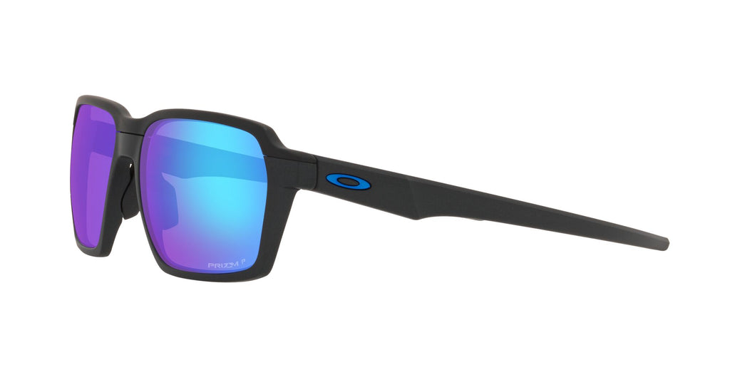 Oakley Parlay 0OO4143 414305 58 Steel / Prizm Sapphire Polarized 58 / Plastic / Plastic