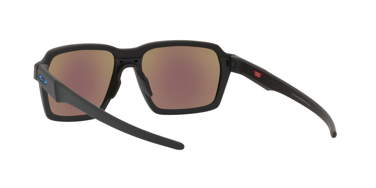 Oakley Parlay 0OO4143 414305 58 Steel / Prizm Sapphire Polarized 58 / Plastic / Plastic