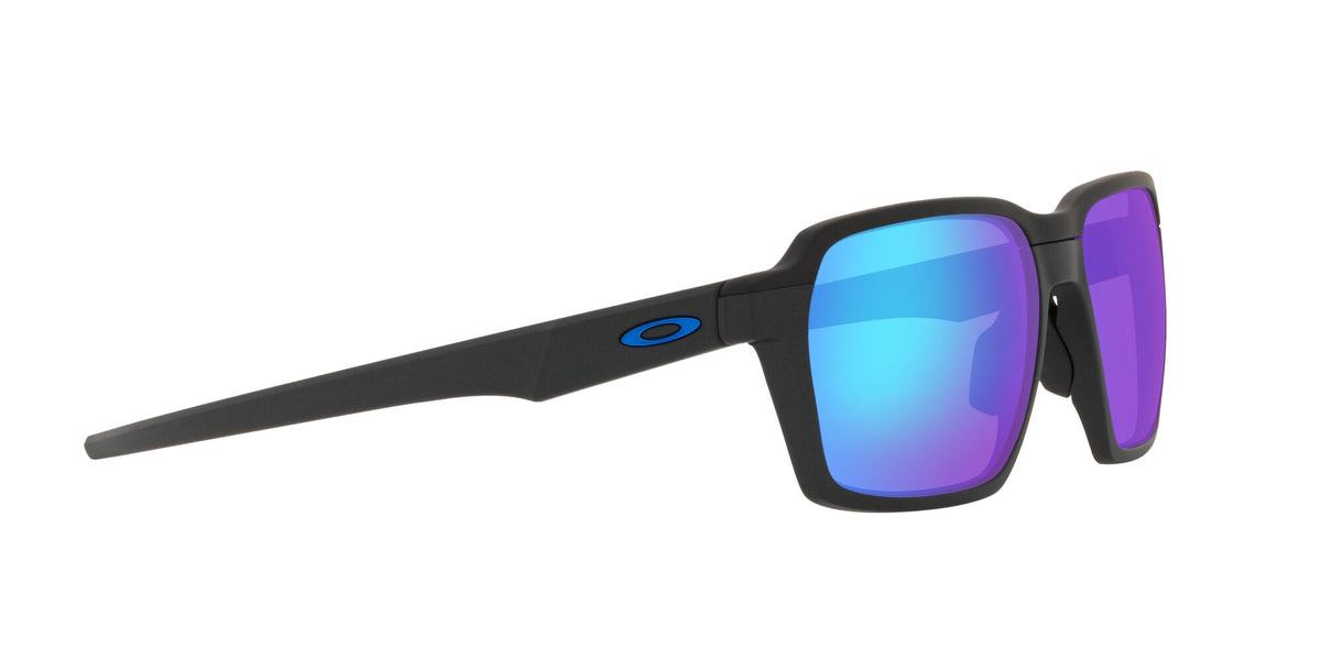 Oakley Parlay 0OO4143 414305 58 Steel / Prizm Sapphire Polarized 58 / Plastic / Plastic