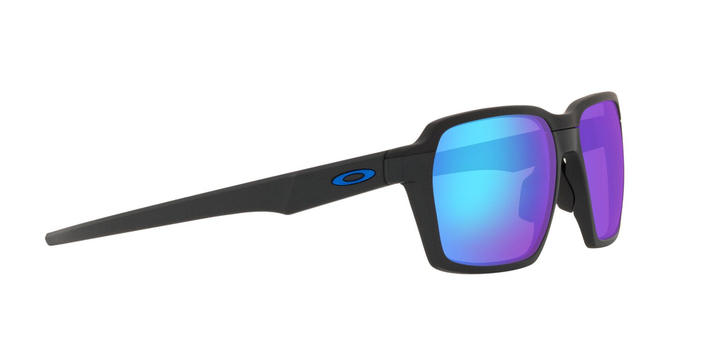 Oakley Parlay 0OO4143 414305 58 Steel / Prizm Sapphire Polarized 58 / Plastic / Plastic