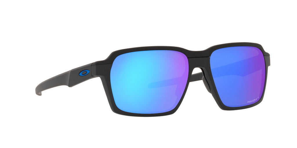 Oakley Parlay 0OO4143 414305 58 Steel / Prizm Sapphire Polarized 58 / Plastic / Plastic