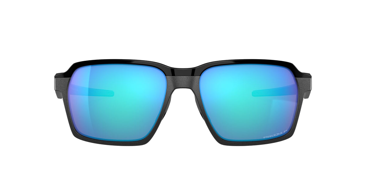 Oakley Parlay 0OO4143 414305 58 Steel / Prizm Sapphire Polarized 58 / Plastic / Plastic
