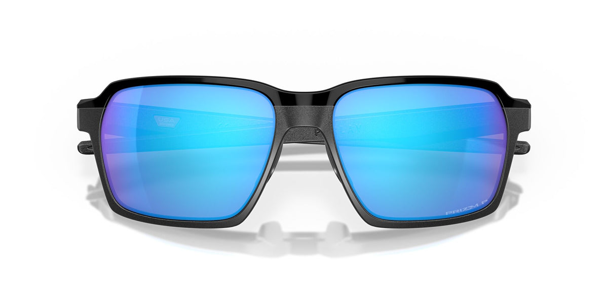 Oakley Parlay 0OO4143 414305 58 Steel / Prizm Sapphire Polarized 58 / Plastic / Plastic