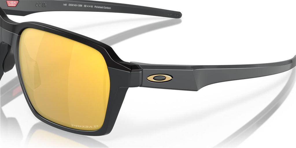 Oakley Parlay 0OO4143 414313 58 Carbon / Prizm 24K Polarized 58 / Plastic / Plastic