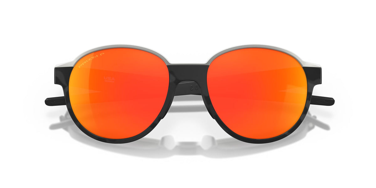 OO 4144F Oakley Coinflip (A) Matte Black Camo / Prizm Ruby Polarised 56 56 / Plastic / Plastic