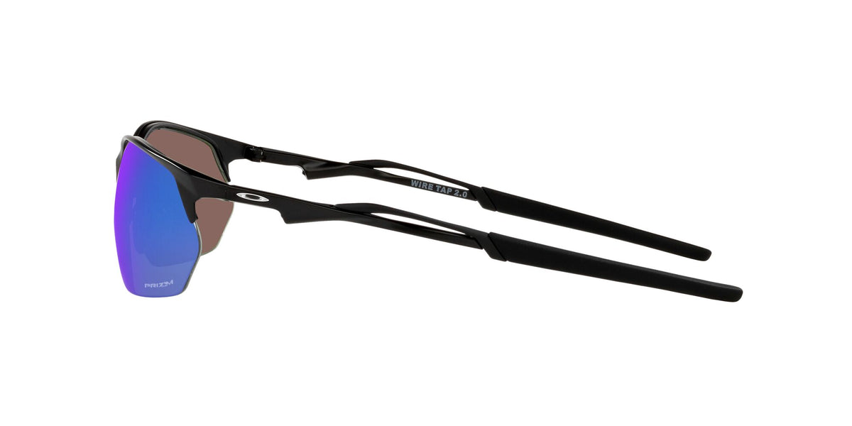 Oakley Wire Tap 2.0 0OO4145 414504 60 Satin Black / Prizm Sapphire 60