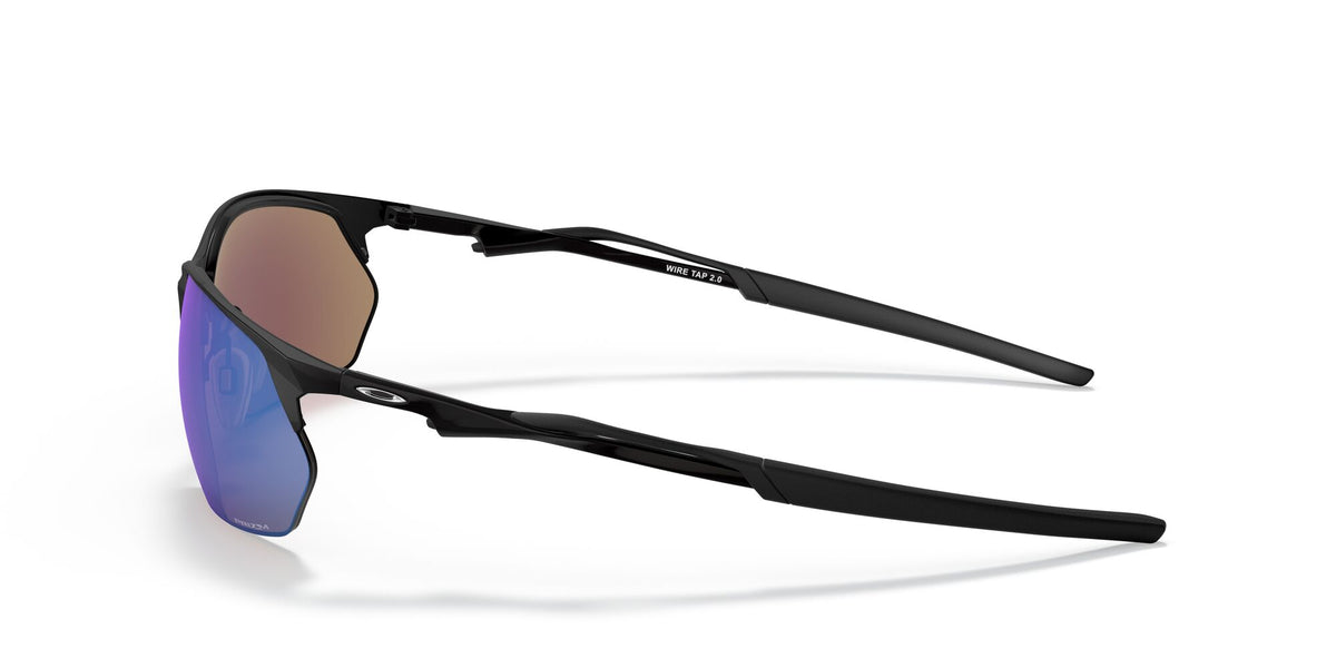 Oakley Wire Tap 2.0 0OO4145 414504 60 Satin Black / Prizm Sapphire 60
