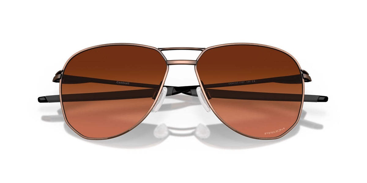 OO 4147 Oakley Contrail Satin Toast / Prizm Brown Gradient 57 57 / Plastic / Metal