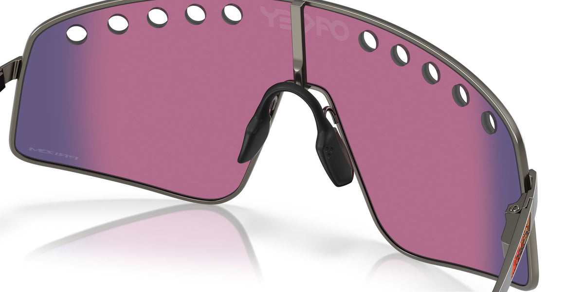 Oakley Sutro Ti Sweep 0OO6025 602503 38 Matte Gunmetal/ Prizm Road