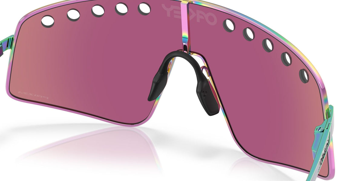 Oakley Sutro Ti Sweep 0OO6025 602505 38 Polished Oil Slick/ Prizm Road Jade