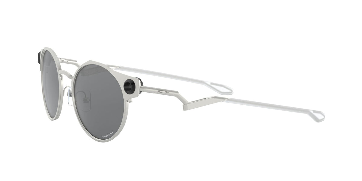 Oakley Deadbolt 0OO6046 604601 50 Satin Chrome / Prizm Black 50 / Plastic / Titanium