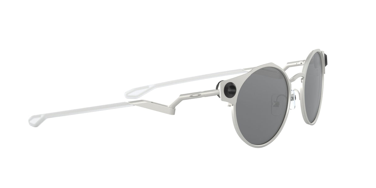 Oakley Deadbolt 0OO6046 604601 50 Satin Chrome / Prizm Black 50 / Plastic / Titanium
