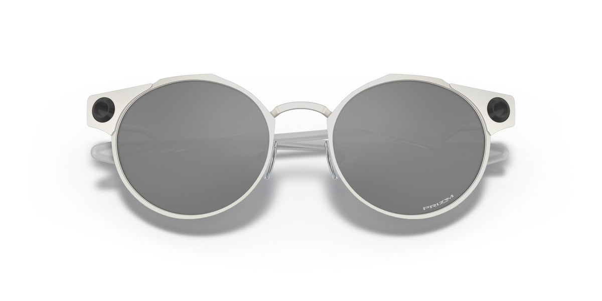 Oakley Deadbolt 0OO6046 604601 50 Satin Chrome / Prizm Black 50 / Plastic / Titanium