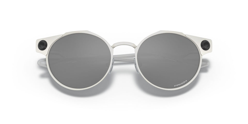 Oakley Deadbolt 0OO6046 604601 50 Satin Chrome / Prizm Black 50 / Plastic / Titanium