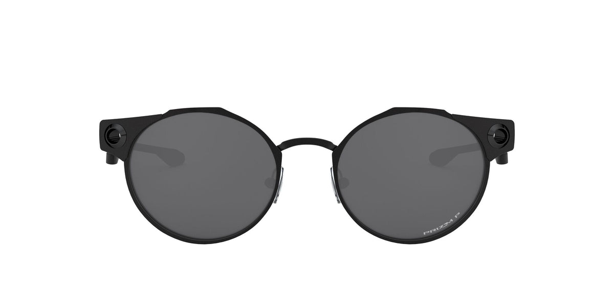 Oakley Deadbolt 0OO6046 604603 50 Satin Black / Prizm Black Polarized 50 / Plastic / Titanium