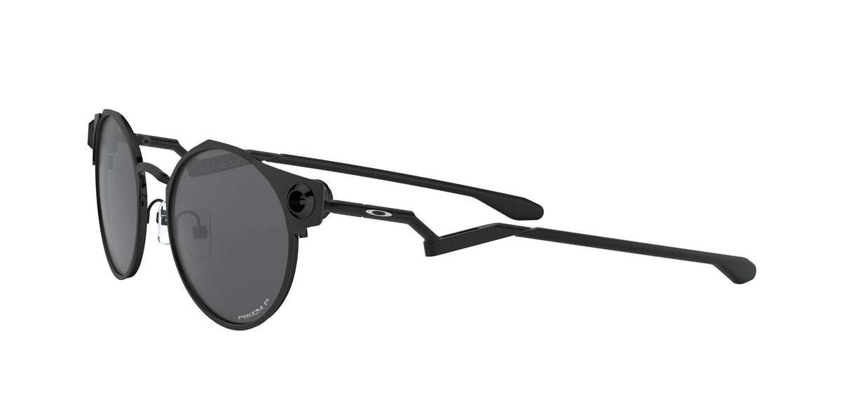 Oakley Deadbolt 0OO6046 604603 50 Satin Black / Prizm Black Polarized 50 / Plastic / Titanium