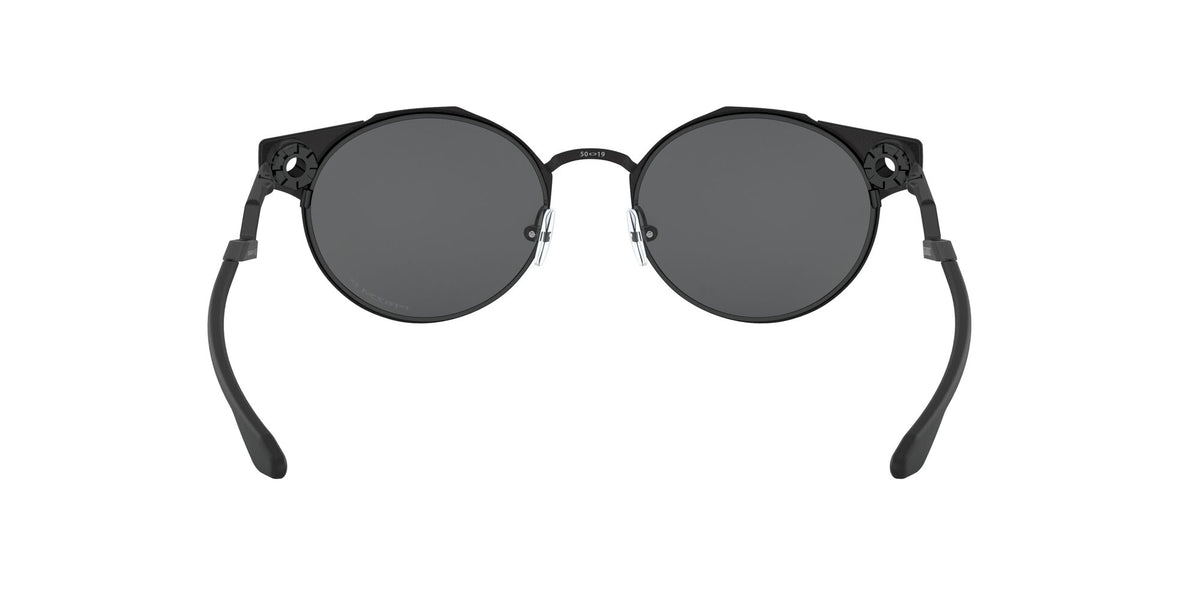 Oakley Deadbolt 0OO6046 604603 50 Satin Black / Prizm Black Polarized 50 / Plastic / Titanium
