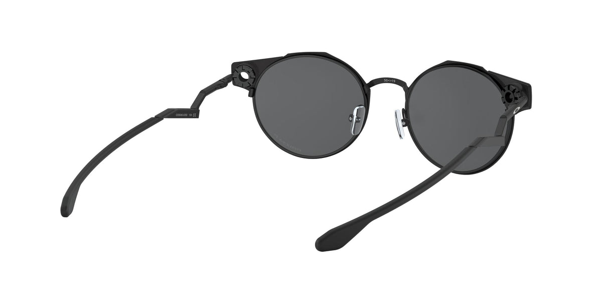 Oakley Deadbolt 0OO6046 604603 50 Satin Black / Prizm Black Polarized 50 / Plastic / Titanium