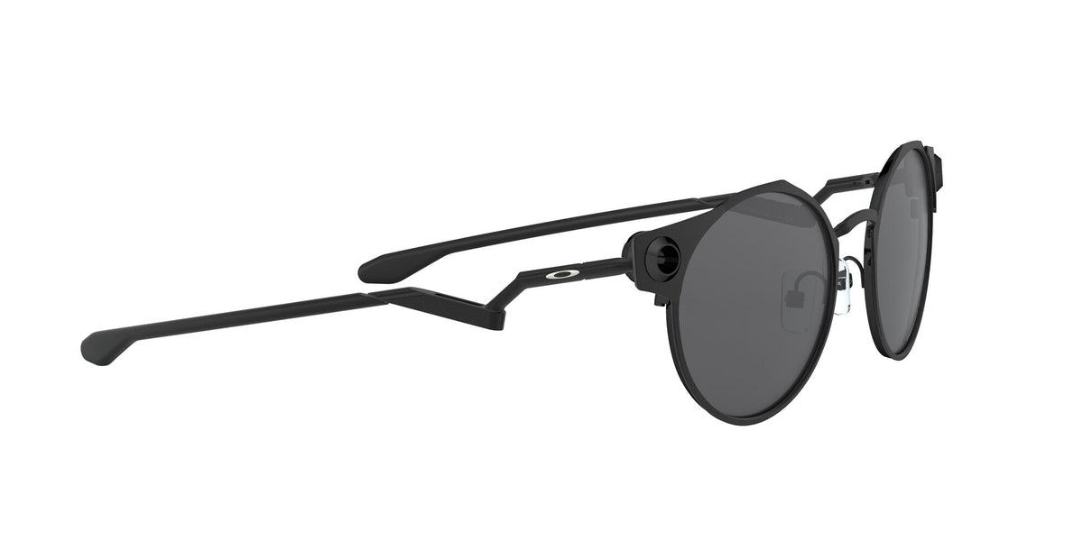 Oakley Deadbolt 0OO6046 604603 50 Satin Black / Prizm Black Polarized 50 / Plastic / Titanium