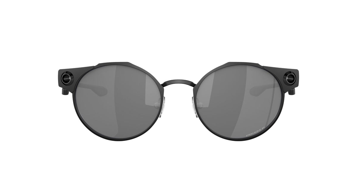 Oakley Deadbolt 0OO6046 604603 50 Satin Black / Prizm Black Polarized 50 / Plastic / Titanium