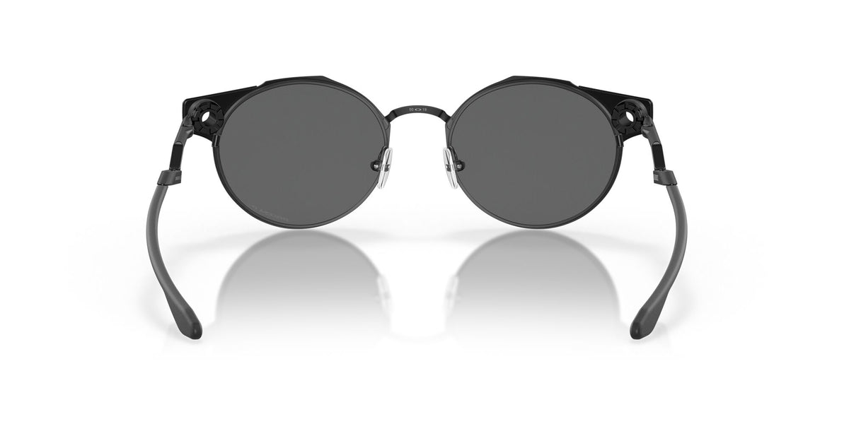 Oakley Deadbolt 0OO6046 604603 50 Satin Black / Prizm Black Polarized 50 / Plastic / Titanium