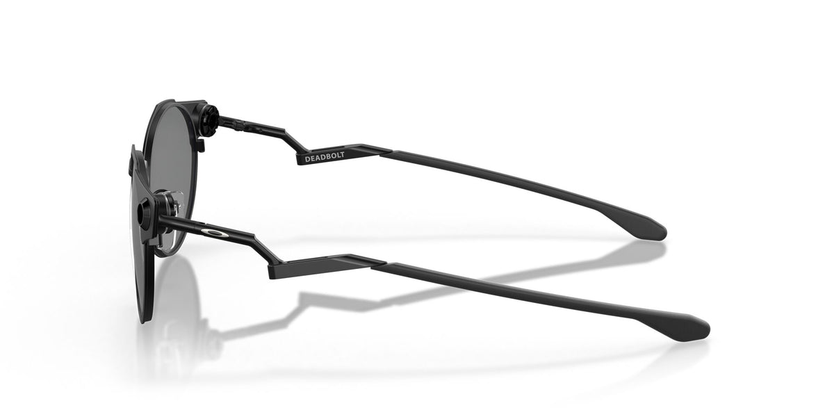 Oakley Deadbolt 0OO6046 604603 50 Satin Black / Prizm Black Polarized 50 / Plastic / Titanium
