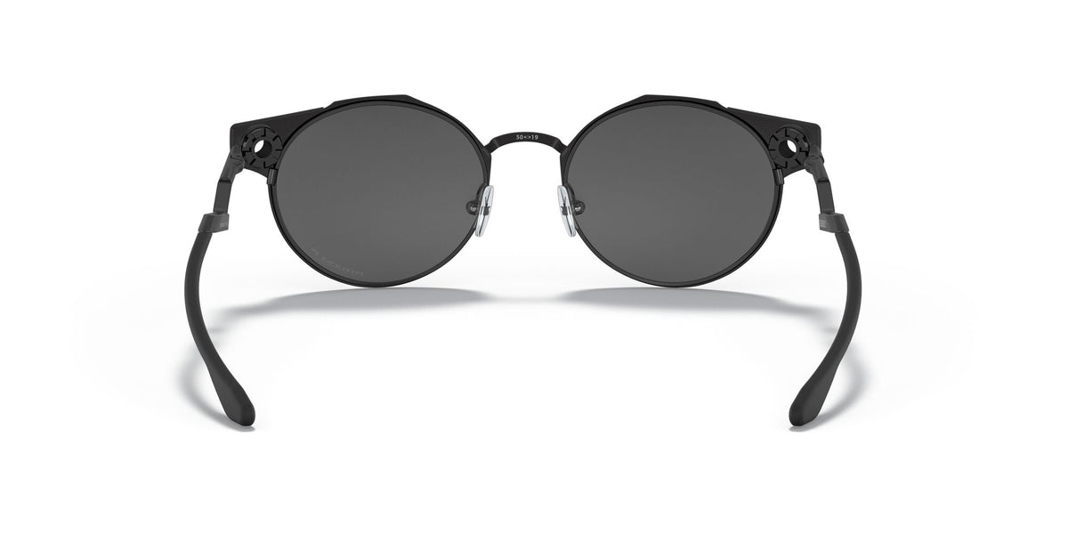 Oakley Deadbolt 0OO6046 604603 50 Satin Black / Prizm Black Polarized 50 / Plastic / Titanium