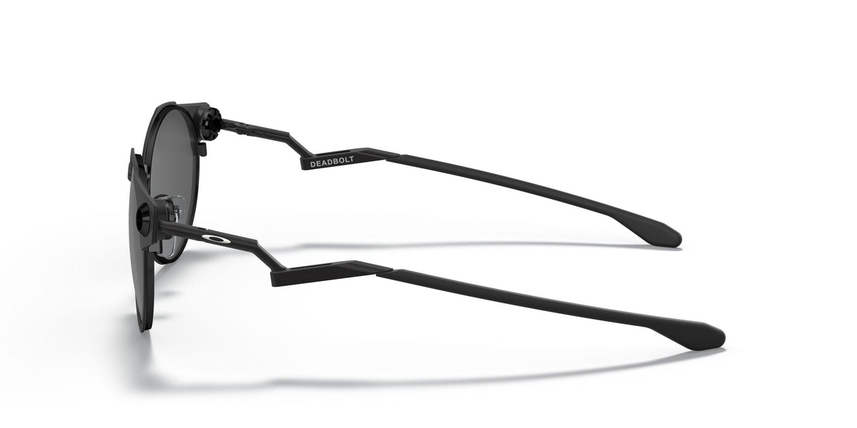 Oakley Deadbolt 0OO6046 604603 50 Satin Black / Prizm Black Polarized 50 / Plastic / Titanium
