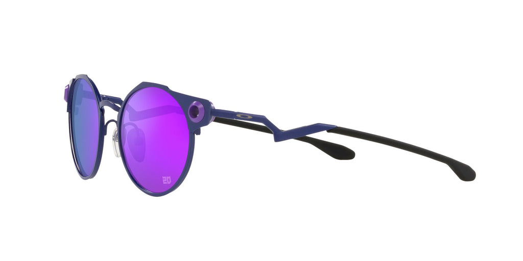 OO 6046 Oakley Deadbolt Matte Navy / Prizm Violet 50 50 / Plastic / Titanium