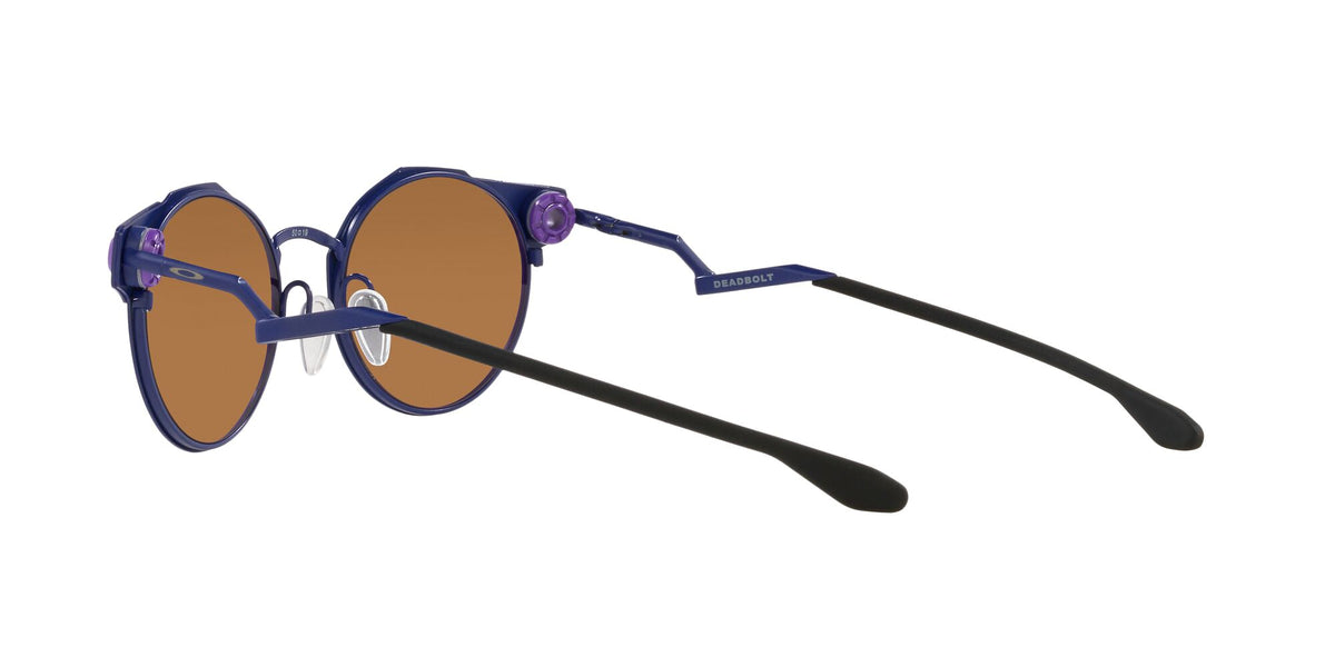 OO 6046 Oakley Deadbolt Matte Navy / Prizm Violet 50 50 / Plastic / Titanium