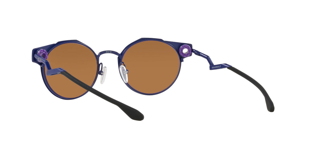 OO 6046 Oakley Deadbolt Matte Navy / Prizm Violet 50 50 / Plastic / Titanium